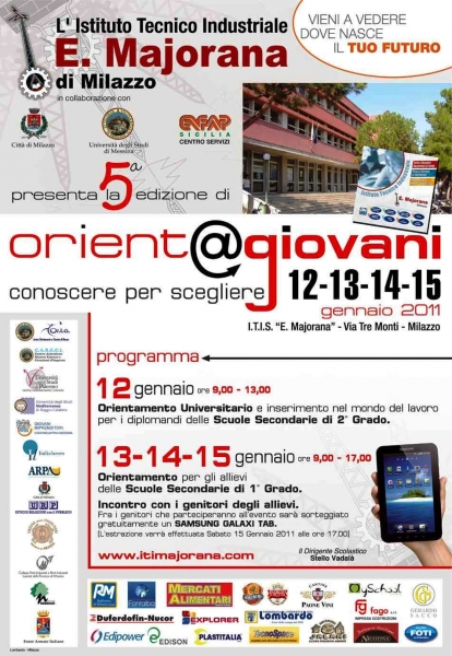 MILAZZO – Grande partecipazione di studenti alla quinta edizione di “Orient@giovani” all’istituto Majorana