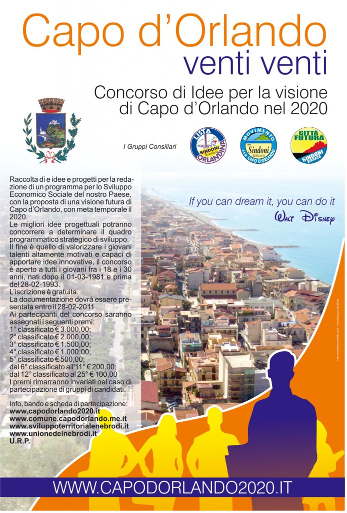 CAPO D’ORLANDO – Concorso di idee “Capo d’Orlando 2020”