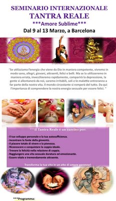 TANTRA REALE – dal 9 al 13 Marzo, a Barcelona