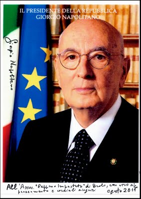 GIORGIO NAPOLITANO – Una “dedica” alla Peppino Impastato di Brolo