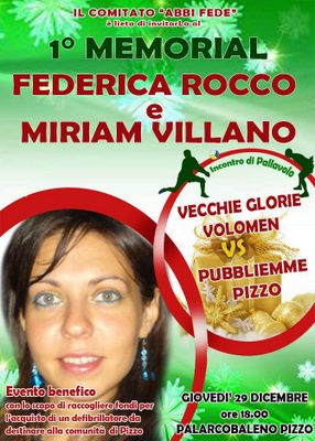 VOLLEY PUBBLIEMME PIZZO -1° Memorial “Federica Rocco e Miriam Villano”