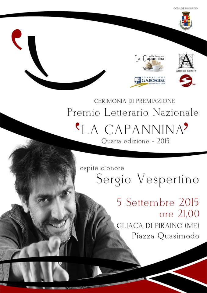 MEMO – Il 5 settembre il Premio Letterario “La Capannina”