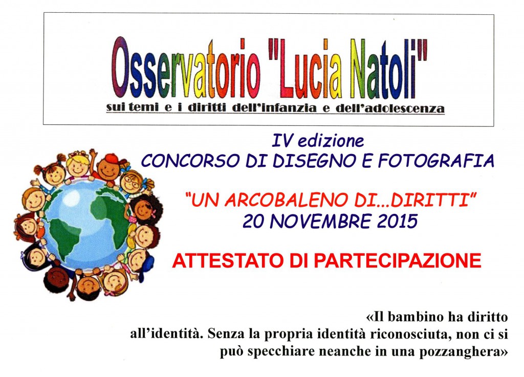 MESSINA – IV edizione del concorso “Un Arcobaleno di Diritti”