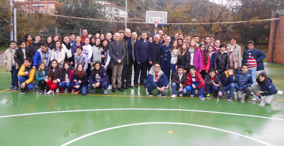 S. AGATA MILITELLO – Inaugurato campo polifunzionale Scuola Media Cesareo