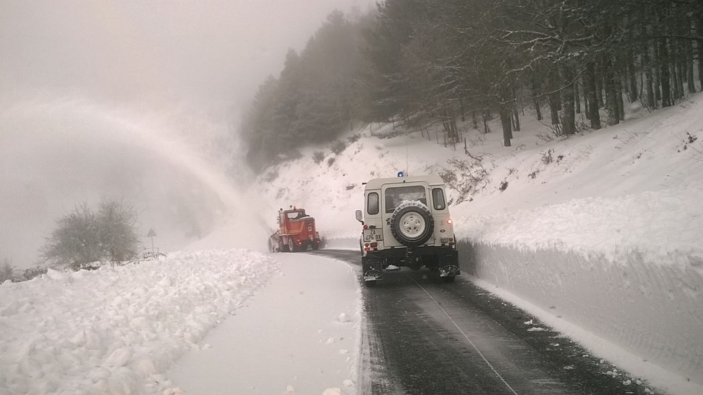 EMERGENZA NEVE – Garantita la percorribilità delle strade provinciali interessate dalle criticità meteo