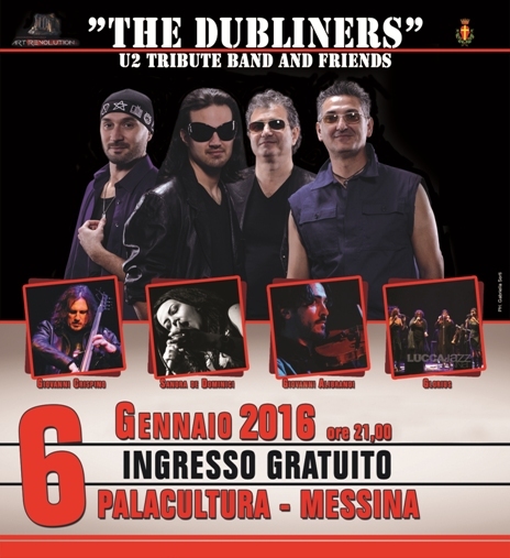 “Art Revolution” – “The Dubliners U2 tribute band and friends” domani a Messina