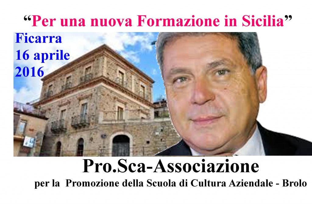 CONVEGNI A FICARRA – “Per una nuova Formazione in Sicilia”