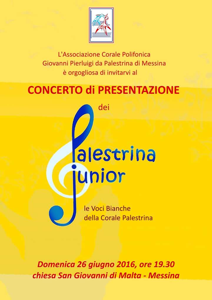 MESSINA – Nasce il coro di voci bianche: “Palestrina junior”