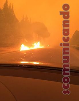 ORA! – L’incendio sulla A20 nei pressi di Cefalù