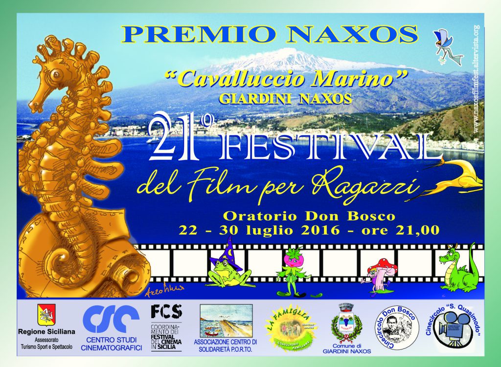 GIARDINI NAXOS – Si alza stasera il sipario sulla 21esima edizione del Festival del Film per Ragazzi