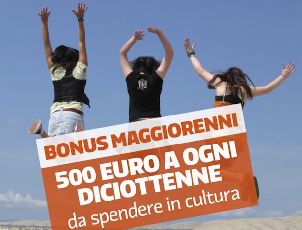 SCUOLA – Bonus cultura per i diciottenni in arrivo da settembre