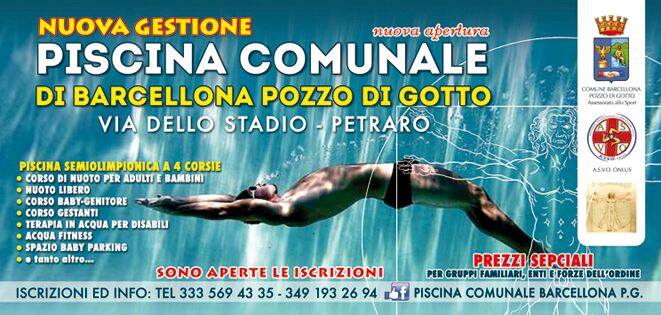 STRUTTURE – Iniziati i lavori alla Piscina Comunale di Barcellona P.G. Già aperte le pre-iscrizioni. Apertura a novembre