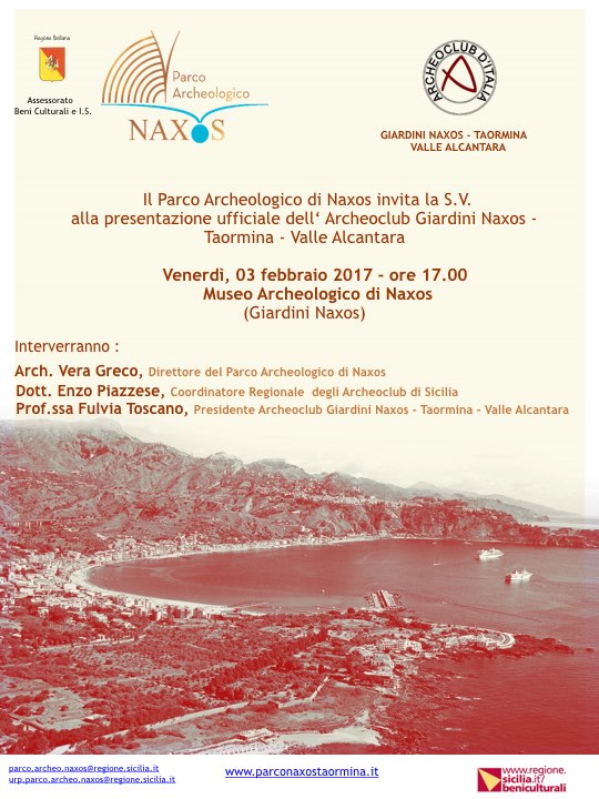 NAXOS – Nasce Archeoclub Giardini Naxos-Taormina-Valle Alcantara