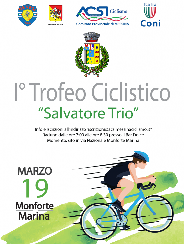 CICLISMO – Monforte San Giorgio, I° Trofeo Ciclistico “Salvatore Trio”