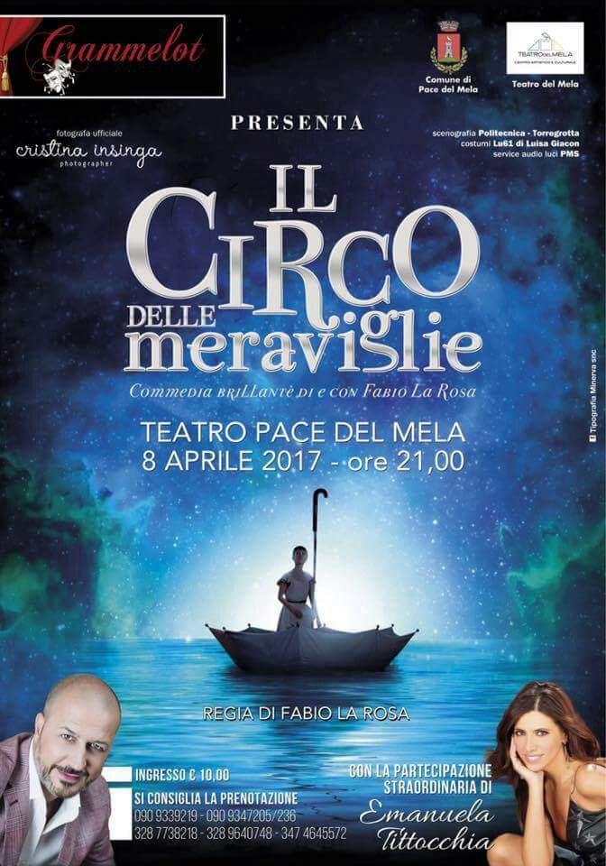 TEATRO – “Il Circo delle Meraviglie” in scena al Teatro del Mela