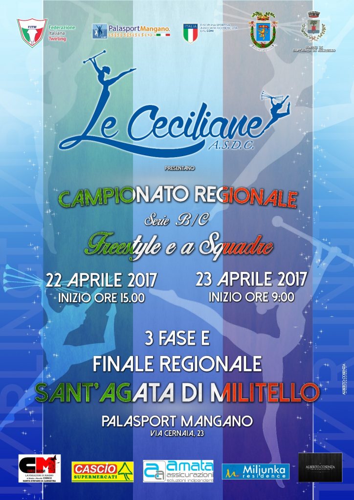 SANT’AGATA MILITELLO – Twirling finale regionale, serie B e C