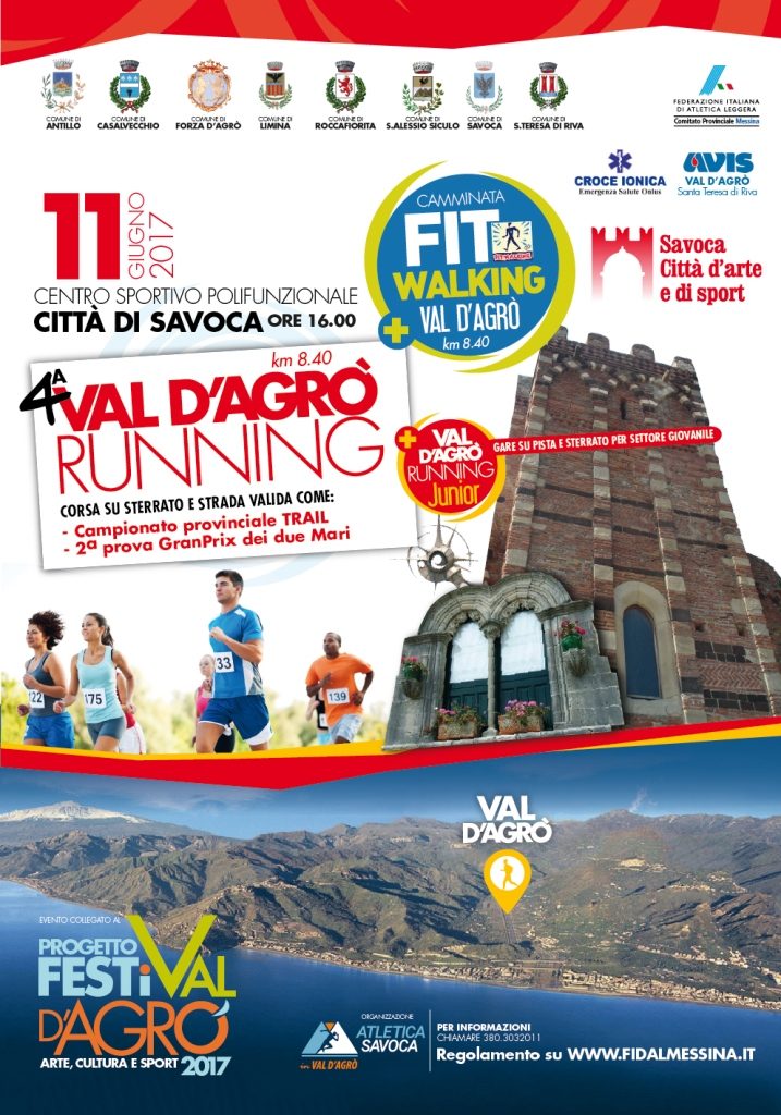 ATLETICA – Fervono i preparativi in vista della “IV Val d’Agro’ Running”