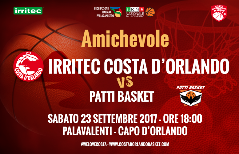 IRRITEC COSTA D’ORLANDO – Nuova amichevole contro il Patti Basket