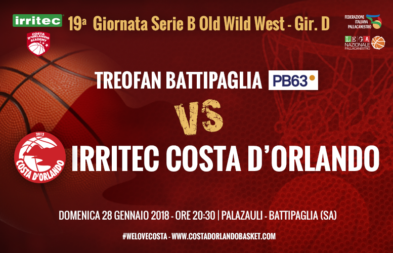 IRRITEC COSTA D’ORLANDO – Domenica sera la Costa d’Orlando di scena a Battipaglia