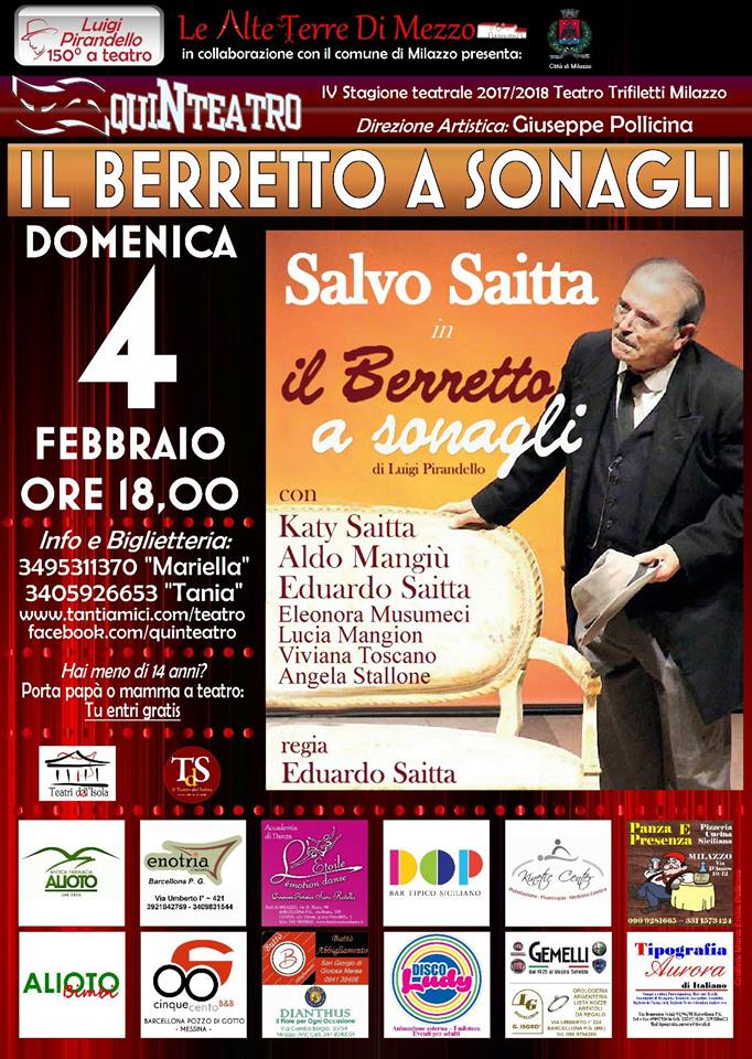 TEATRO – Al Trifiletti va in scena ‘Il Berretto a Sonagli’