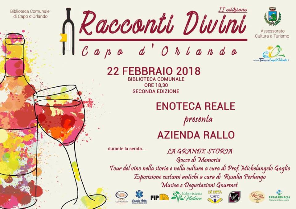 RACCONTI DIVINI – La terza serata con le cantine Rallo