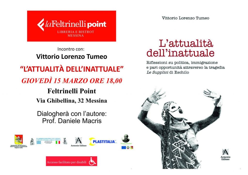 LIBRI – Quello di Vittorio Lorenzo Tumeo presentato domani alla Feltrinelli di Messina