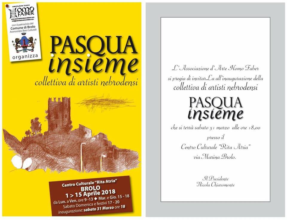 ARTE A PASQUA – A Brolo Collettiva di artisti nebrodei