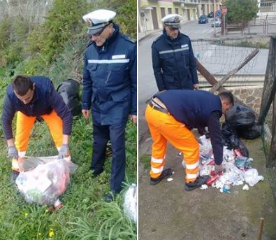 PIRAINO – Controlli sui rifiuti abbandonati e scatta al denuncia “il Falconaro” usato come discarica