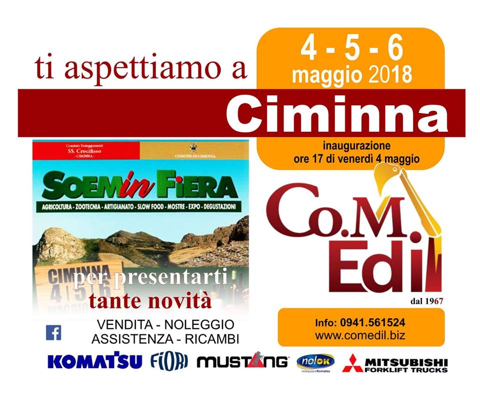 SOEMIN FIERA & COMEDIL – A Ciminna tra tradizioni rurali, religiose e innovazioni tecnologiche