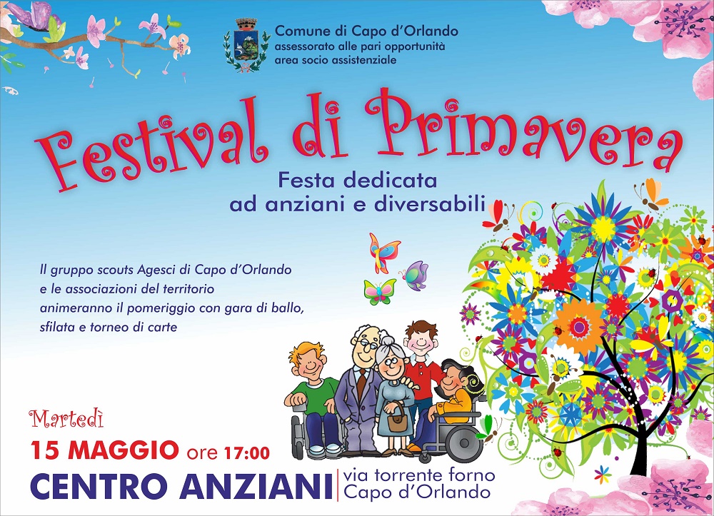 CAPO D’ORLANDO – Domani il “Festival di Primavera” al Centro Anziani