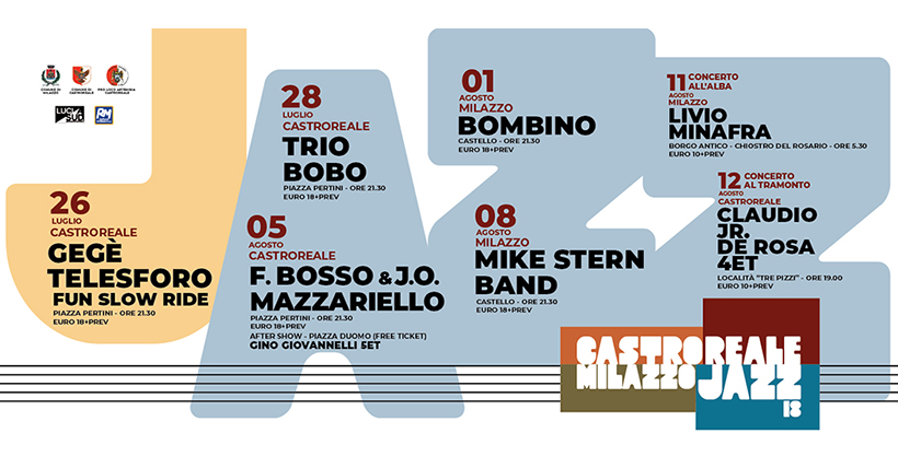 MUSICANDO – Al via la XVIII edizione del CastrorealeMilazzo Jazz Festival