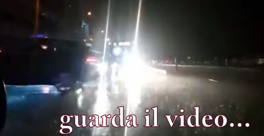 VIDEO – La pioggia di ieri sera alla “Caronte”