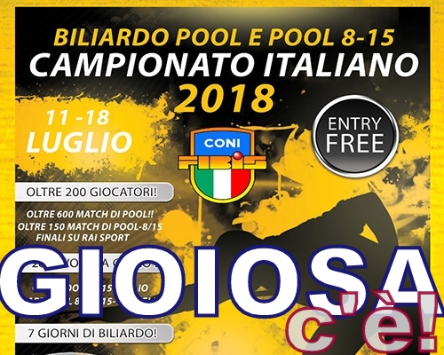 CAMPIONATI ITALIANI – Gioiosa Marea c’è all’appuntamento più atteso della stagione del Pool italiano