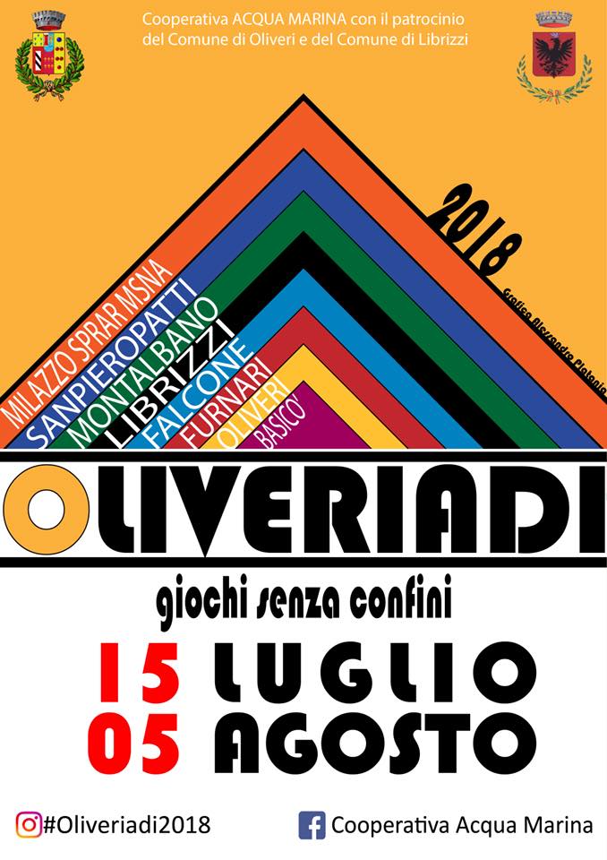 OLIVERIADI – Aperta l’edizione 2018