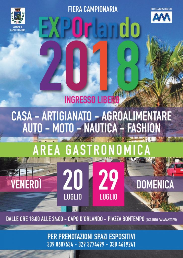 EXPORLANDO – Per il secondo anno consecutivo la fiera campionaria a Capo d’Orlando