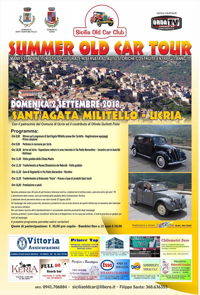 SUMMER OLD CAR TOUR – Un viaggio nel passato tra le macchine d’epoca