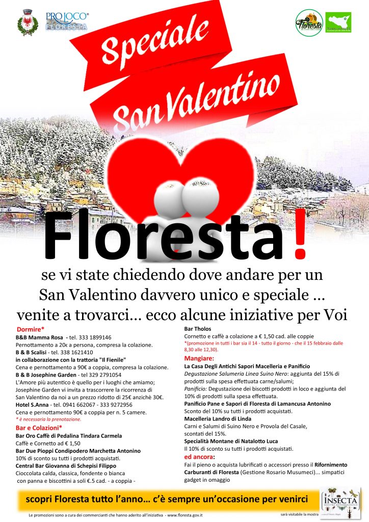 FLORESTA – Un paese tra turismo e promozione ricettiva che si affida al santo degli innamorati