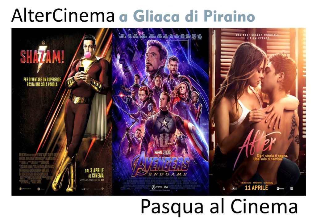 PASQUA AL CINEMA – La programmazione all’AlterCinema di Gliaca di Piraino