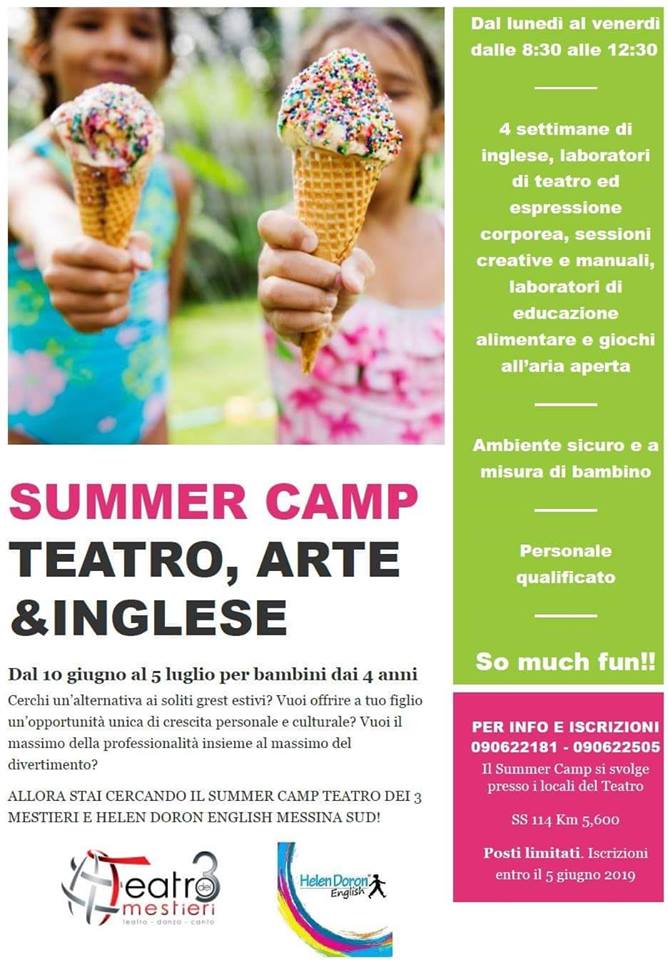 TEATRO – Summer Camp al Teatro dei 3 Mestieri