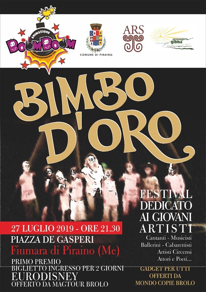 BIMBO D’ORO – Questa sera a Fiumara di Piraino