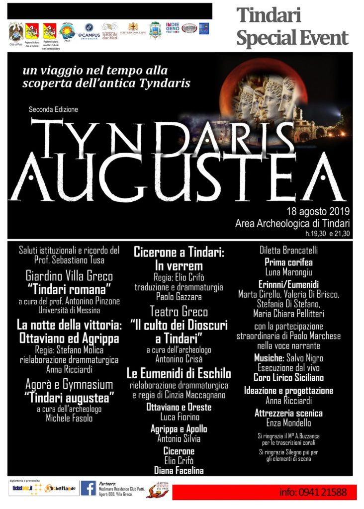 TYNDARIS AUGUSTEA – Il 18 agosto con l’omaggio a Sebastiano Tusa l’inedito percorso tra la storia e le bellezze monumentali della città Greca