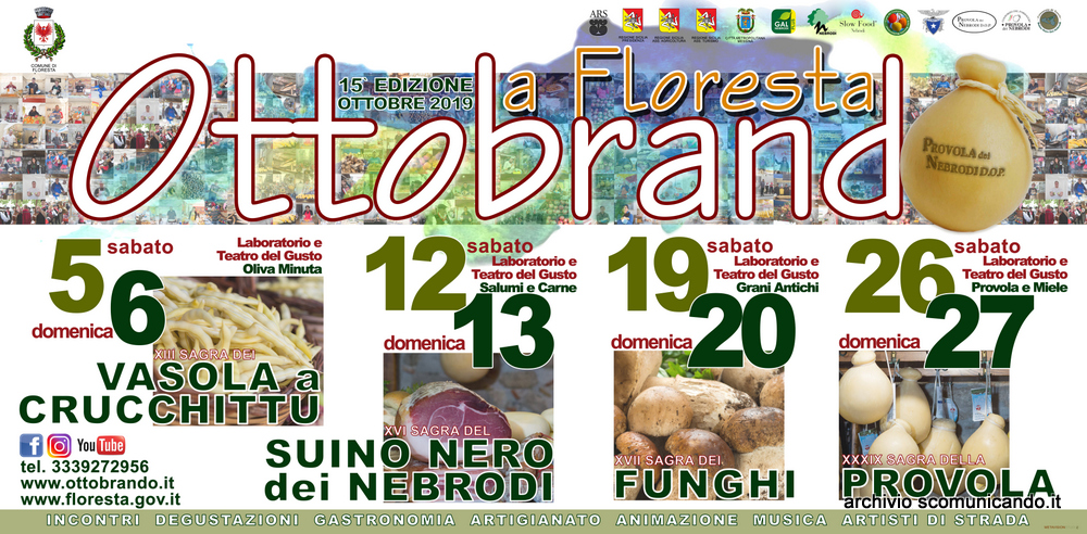 OTTOBRANDO 2019 – Prorogati i termini di adesione per gli spazi espositivi. Il Programma dei week end
