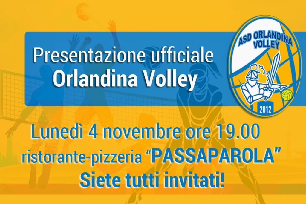 VOLLEY – Lunedì 4 novembre la presentazione dell’Orlandina Volley