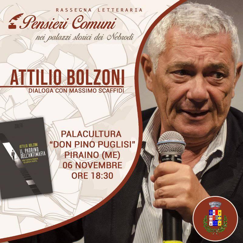 PENSIERI COMUNI – Parlando di Antimafia e “nuovi padrini” con Attilio Bolzoni a Giaca di Piraino