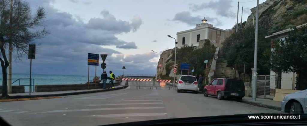 CAPO D’ORLANDO – Lungomare off-limits. Chiusa la litoranea per San Gregorio