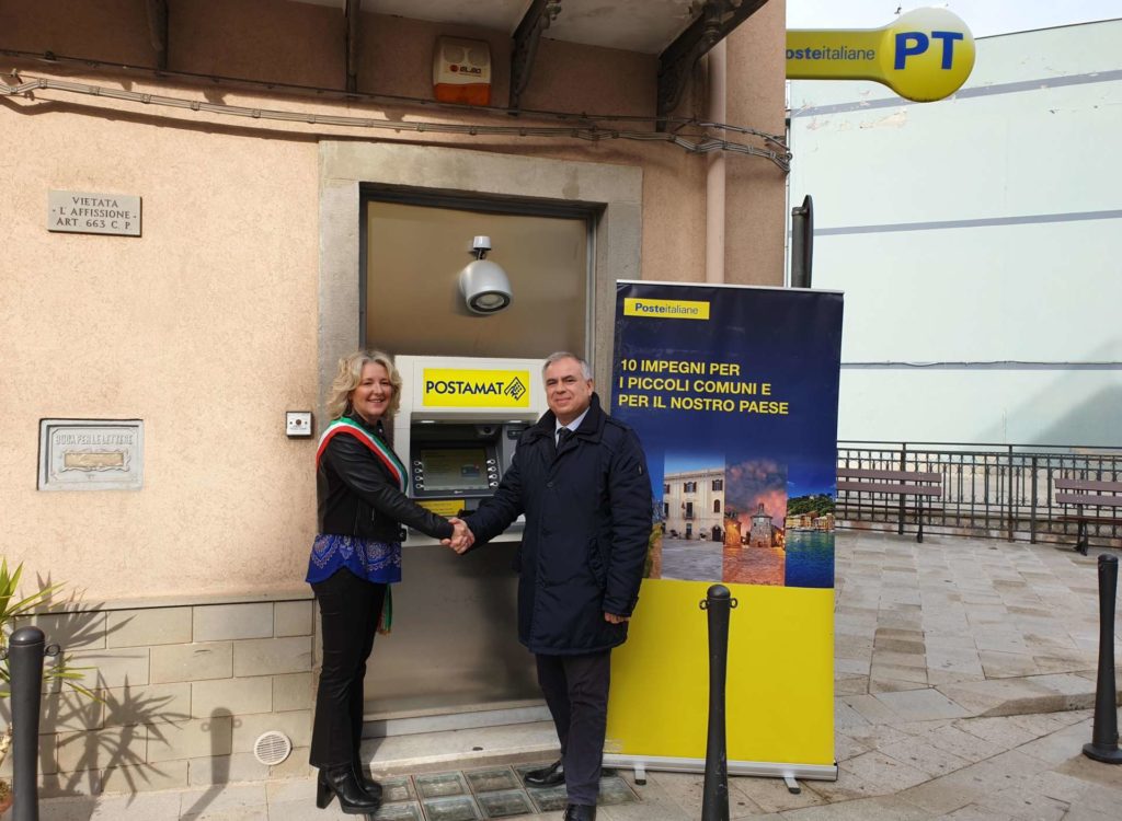 RACCUJA – Poste Italiane inaugura l’ATM Postamat