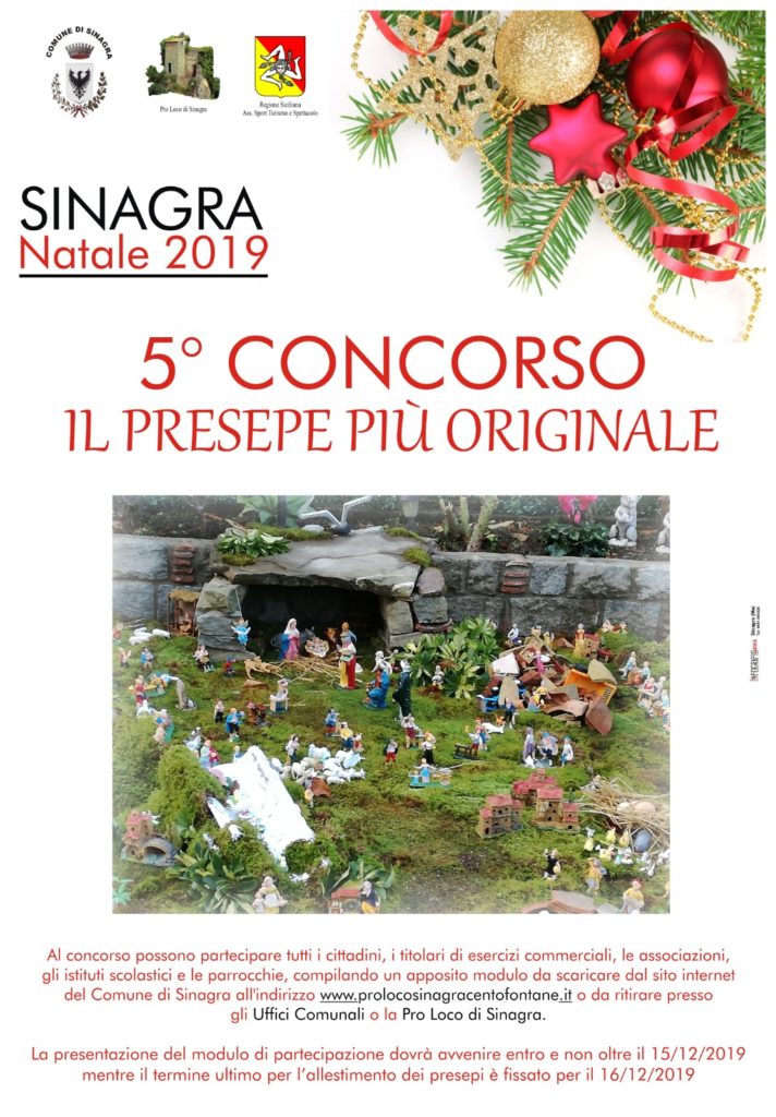 SINAGRA – Concorso “Il presepe più originale”