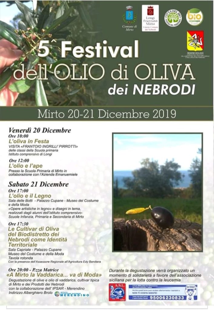 MIRTO – V festival dell’olio d’oliva dei Nebrodi