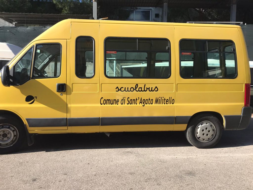 SANT’AGATA MILITELLO – Servizio scuolabus. Operativi tre mezzi comunali per il trasporto degli alunni