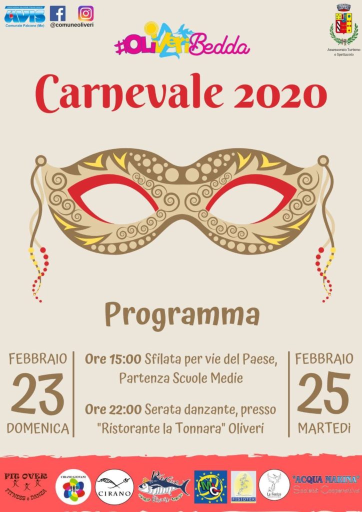 OLIVERI – L’amministrazione Iarrera e le associazioni insieme per il Carnevale 2020